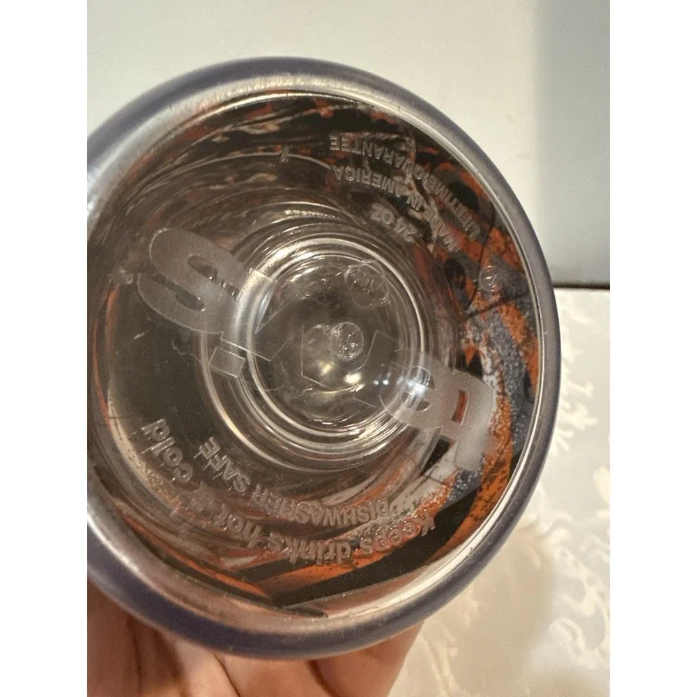 Harley Davidson Tervis Tumbler CUP MUG 24oz Flame Fire Cup Travel Wings Splatter
